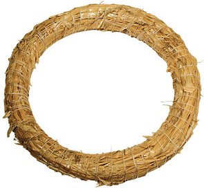 Rayher Bastelkranz strohgelb aus Stroh superdünn Ø 25,0 cm, 1 St.
