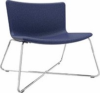 Thumbnail - fm Sessel LODUS dunkelblau chrom Stoff, 1 St.
