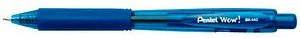 Pentel Kugelschreiber BK440 blau/transparent, Schreibfarbe: blau, 1 St.