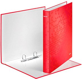 Thumbnail - AKTION: LEITZ WOW Ringbuch 2-Ringe rot 4,0 cm DIN A4, 1 St. mit Prämie nach Registrierung