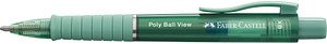 Thumbnail - FABER-CASTELL Kugelschreiber Poly Ball View grün/transparent, Schreibfarbe: blau, 1 St.