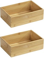 WENKO Terra Ordnungsboxen braun 22,0 x 15,0 x 7,0 cm, 2 St.