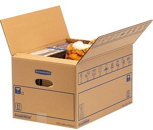 Bankers Box Umzugskartons SmoothMove Standard 47,5 x 32,5 x 27,0 cm, 10 St.