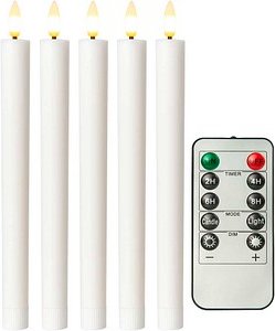 5 goobay LED-Kerzen weiß