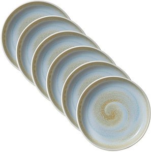 6 HEART & SOUL Teller Perfect Match Breeze blau 21,0 cm