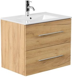 POSSEIK Waschbecken mit Unterschrank HOMELINE 70 eiche gold 71,0 x 46,5 x 53,8 cm