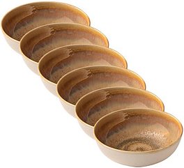 6 HEART & SOUL Schalen Perfect Match Cumin hellbraun 19,0 cm