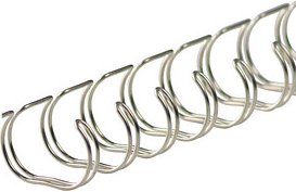 Thumbnail - LMG Drahtbinderücken silber für 135 Blatt, 50 St.