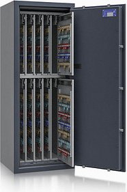 ISS safe4key Schlüsseltresor grau mit 1040 Haken, Elektronikschloss, 50,0 x 42,0 x 130,0 cm, 1 St.