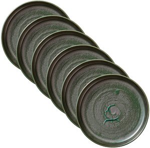 6 HEART & SOUL Suppenteller Perfect Match Avocado grün 24,0 cm