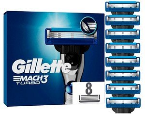 Thumbnail - Gillette MACH3 TURBO Rasierklingen 8 St.