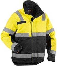 BLAKLÄDER® Herren Warnjacke Winter 4862 gelb, schwarz Größe 3XL