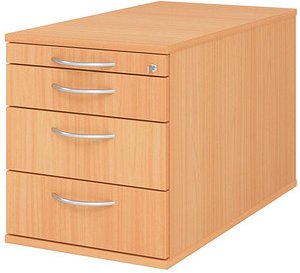 HAMMERBACHER TC30 Rollcontainer buche 4 Auszüge 42,8 x 80,0 x 51,2 cm