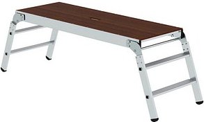 MUNK Arbeitsplattform 30408 klappbar silber 4 Stufen 170,0 x 60,0 cm