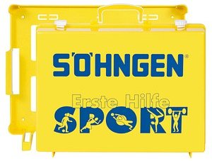 SÖHNGEN Erste-Hilfe-Koffer MultiSPORT DIN 13157 + Erweiterung gelb
