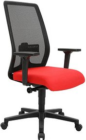 Topstar Bürostuhl EURO STAR 200, EU20OG210 Stoff rot, Gestell schwarz