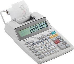 Thumbnail - SHARP EL-1750V Tischrechner druckend lichtgrau