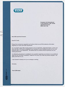 50 ELBA Klemmhefter blau