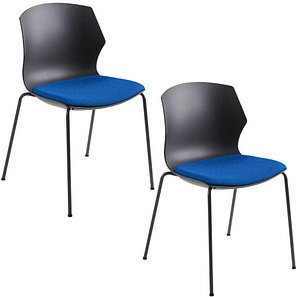 Mayer Stapelstühle myPRIMO 2511 17 01 26 396 blau Stoff, 2 St.