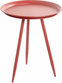 Thumbnail - HAKU Möbel Beistelltisch rund Metall rot 44,0 x 44,0 x 54,0 cm, 1 St.