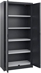 CP Metallschrank C 2000 Acurado 092600-000 S10008 schwarzgrau 93,0 x 40,0 x 195,0 cm, aufgebaut