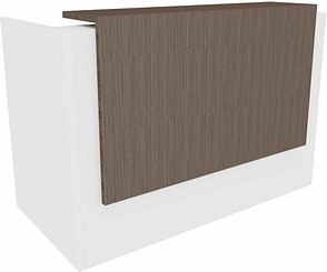 Thumbnail - Quadrifoglio Empfangstheke gerade, weiß, eukalyptus 166,0 x 88,0 x 113,0 cm