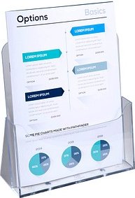 Thumbnail - Exacompta Tischprospekthalter Office Exacryl transparent DIN A4, 1 St.