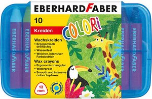 Thumbnail - EBERHARD FABER Colori Wachsmalkreiden farbsortiert, 10 St.