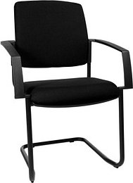 2 Topstar Besucherstühle BtoB 20 BB300A G20 schwarz Stoff