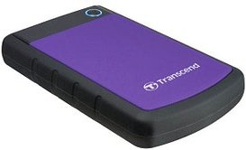 Transcend StoreJet 25H3 1 TB externe HDD-Festplatte schwarz, violett