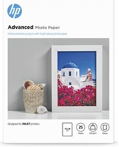 HP Fotopapier Q8696A 13,0 x 18,0 cm glänzend 250 g/qm 25 Blatt
