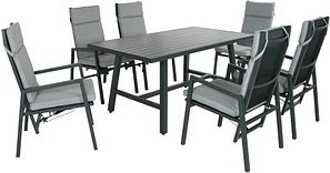 Garden Pleasure Sitzgruppe DENIA /SINTRA grau, anthrazit Metall, 13-teilig