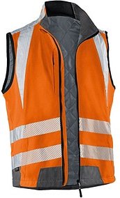KÜBLER® unisex Warnweste REFLECTIQ warnorange, anthrazit Größe 4XL
