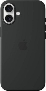 Apple Silikon Case Handy-Cover für Apple iPhone 16 Plus schwarz