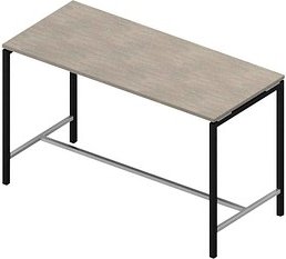 Quadrifoglio Konferenztisch Creo beton rechteckig, 4-Fuß-Gestell grau, 180,0 x 80,0 x 107,0 cm