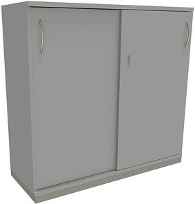 fm Schiebetürenschrank fastline, 4260267321010 lichtgrau 2 Fachböden 120,0 x 44,2 x 113,3 cm