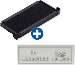 trodat Stempelplatte + integriertes Stempelkissen Ersatz-Set für trodat 4915