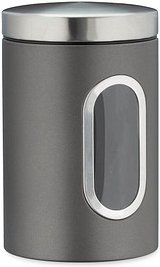 Thumbnail - relaxdays Vorratsdose 17,0 cm hoch grau 1,4 l, 1 St.