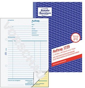 AVERY Zweckform Auftrag Formularbuch 1725, 1 St.