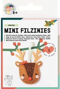 folia Nähset Mini Filzinies RENTIER braun