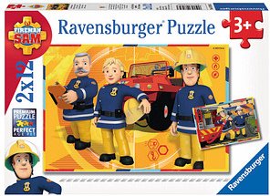 Thumbnail - Ravensburger Feuerwehrmann Sam Im Einsatz Puzzle, 2 x 12 Teile