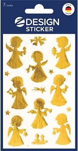 Thumbnail - AVERY Zweckform Aufkleber Engel, gold, 8 Etiketten