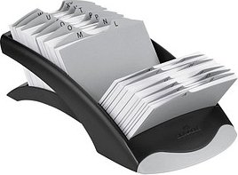 DURABLE Adresskartei Telindex desk schwarz, für 500 Adress,- Telefonkarten