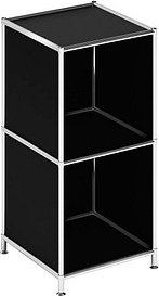 viasit Aktenregal System4 schwarz 40,4 x 40,4 x 80,7 cm, 1 St.