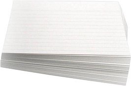 Karteikarten DIN A4 weiß liniert, 100 St.