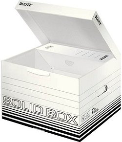 10 LEITZ Archivboxen Solid M weiß 32,5 x 36,0 x 27,0 cm