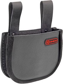 CONNEX Nageltasche Leder schwarz, rot COX610810