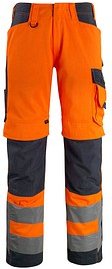 MASCOT® unisex Warnschutzhose Kendal orange, schwarzblau Größe 24
