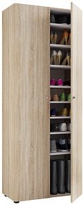 VCM my home Schuhschrank Vandol I, 913071 sonoma-eiche 8 Fachböden 71,0 x 37,0 x 180,0 cm