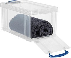 Thumbnail - Really Useful Box Aufbewahrungsbox 8,0 l transparent 34,0 x 20,0 x 17,5 cm